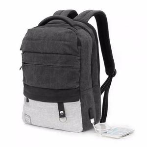 Mochila Notebook 15,6 Zom Zb-346bk Impermeable Puerto Usb