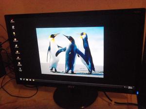 Monitor de pc, 22", LCD, Acer, impecable completo