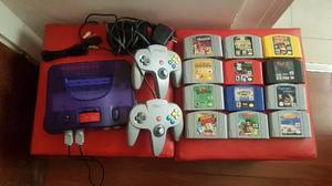 Nintendo 64 Completa Con 12 Juegos