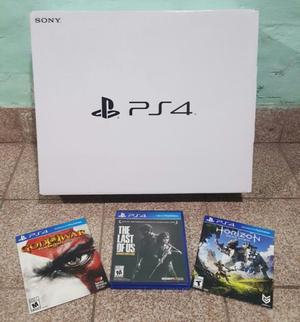 PLAY 4 SLIM - 500GB - NUEVA EN CAJA - CON 3 JUEGOS - WS