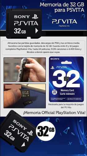 Ps Vita Memory / Memoria 32gb, Al Mejor Precio!!!