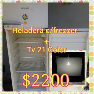 COMBO HELADERA(C/FREZZER) +TV 21"