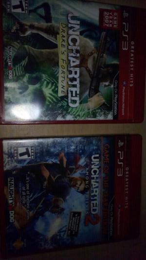 Juegos ps3 Uncharted 1 y 2 (usado)