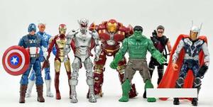 Muñecos Avengers, Hulk, Thor, Iron Man Spiderman Capitán