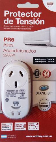 Protector De Tension Pr5 2200w Lavarropas Aire Acondicionado