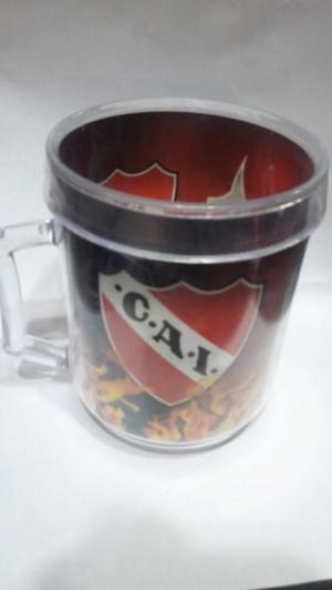 Taza plástica de independiente