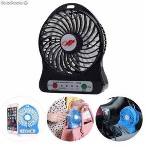 Ventilador Portatil Recargable Usb 3 Velocidades Jlk958