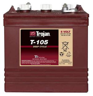 Batería Trojan 6v 225 Ah T 105 Plus Maquinas Electricas