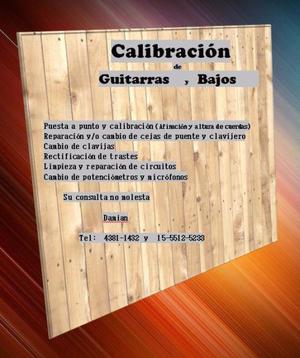Calibración de Guitarras y Bajos (Capital Federal, Caba)