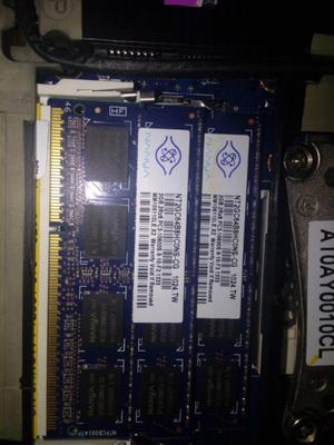 Memoria ram ddr3 2gb mhz para notebook marca nanya