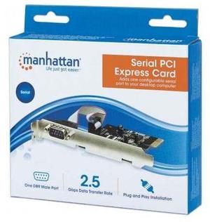 Placa Pci-express A Serie (Db9 Macho) Manhattan Mod: 158152