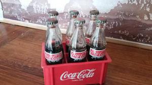 Coca-cola Cajon Y Botellas Coca-cola Miniatura