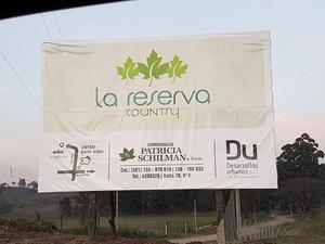 Country La Reserva - Lugar Soñado - para vivir o invertir.