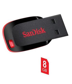 Pendrive Sandisk Cruzer Blade 8gb Usb2.0 Flashdrive Compuvia