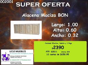 Alacena Maciza de 1.00 mts