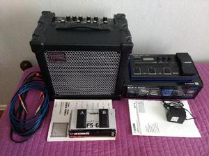 Amplifi Roland Cube 40 (loop) Pedalera Boss GT 1 Footswitch