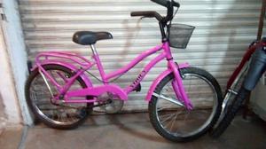 Bicicleta rosa nena