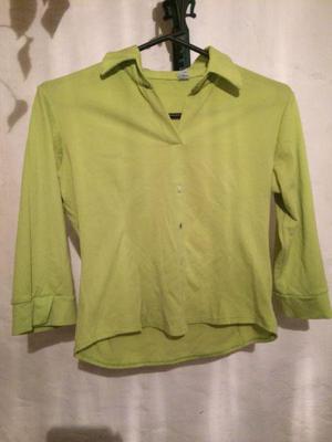 Camisa corta verde