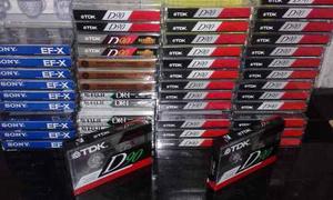Cassetes Tdk Fuji Sony