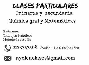 Clases para primaria y secundaria - Caballito/ Paternal
