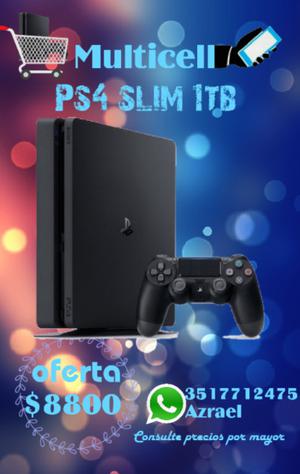 Consola Sony Playstation 4 slim 1tb Ps4 + 1 Joystick