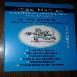 Electricista Domiciliao Mp1420