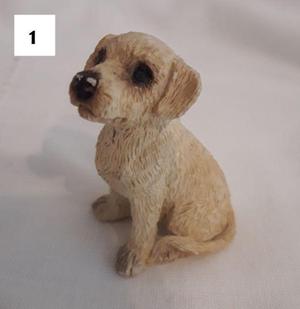 Figuras perros de cerámica coleccionables