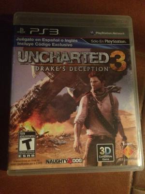 Juego Ps3 “UNCHARTED 3” Original Físico Impecable