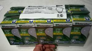 LAMPARA LED BULBO 7W INTERELEC CALIDA Pack x10