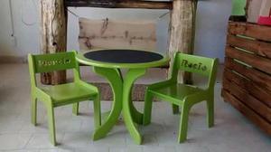 Mesas y Sillas personalizadas para niños