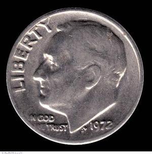 Moneda 10 centavos (1972) Estados Unidos