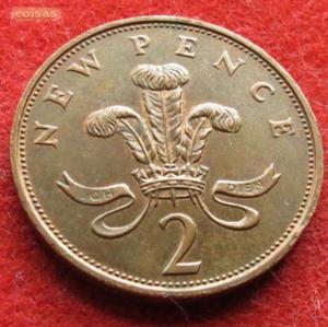 Moneda 2 New Pence (1977) Reino Unido