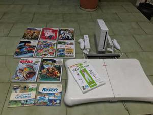 Nintendo Wii Original 2 Controles + Balanza + 11 Juegos