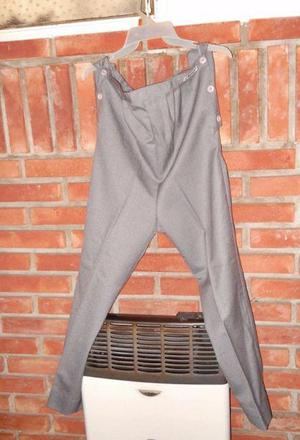 Pantalon Sarga Vintage Futura Mama Elastico Y Con Botones