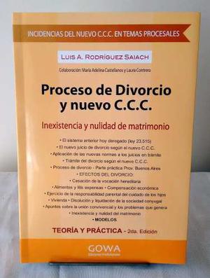 Rodríguez Saiach - Procesos De Divorcio Y Nuevo Ccc