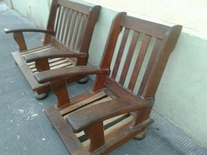 Sillones de algarrobo