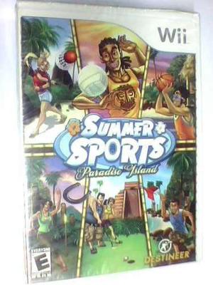 Summer Sports Paradise Island Wii Nuevo Caja Sellada Fisico