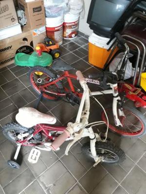 Vendo dos bicicletas para niños