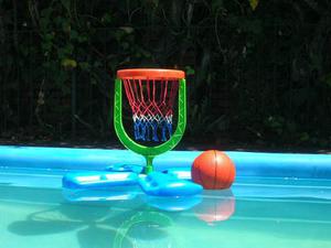 Basket Flotante Pileta Juegosgeniales Aro Pelota Basquet