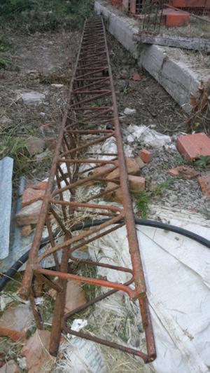 Bigas de hierro (2) de 5.00 mtrs x 25x25 x18mm