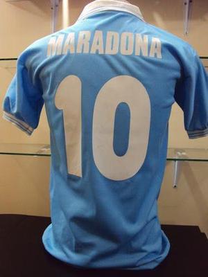 Camiseta Napoli Celeste 10 Maradona - Todos Los Talles