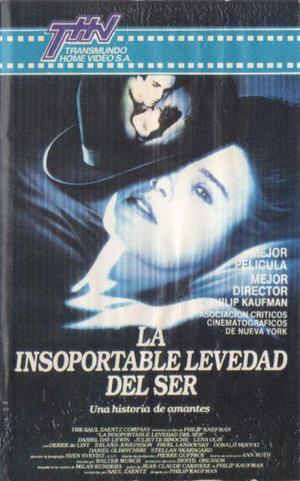 LA INSOPORTABLE LEVEDAD DEL SER PELICULA EN VHS - AUDIOMAX