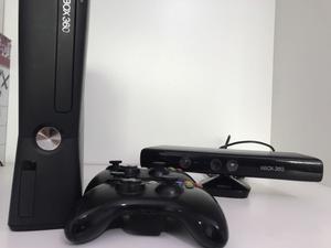 Xbox 360 Slim 4gb (no chipeada) + 2 joysticks + kinetic + 4