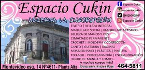 Abierta la inscripción en Espacio Cukin (Montevideo esq 14)