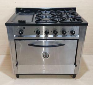 COCINA INDUSTRIAL 4 HORNALLAS CON PLANCHA BIFERA DEPAOLO