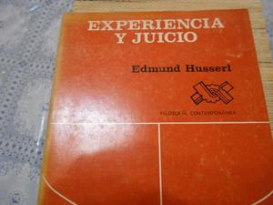 Experiencia y Juicio- Husserl