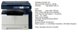 Fotocopiadora Toshiba e-Studio 167 con mueble