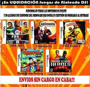 Juego Ds Fifa Street 2 07 Diddy Kong Castlevania Justice