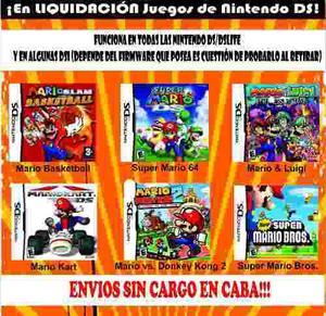 Juego Ds Super Mario Bros Kart Basketball Luigui Donkey Kong
