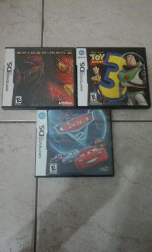 Lote De Juegos Nintendo Ds - Spider-man 2,toy Story 3, Cars2